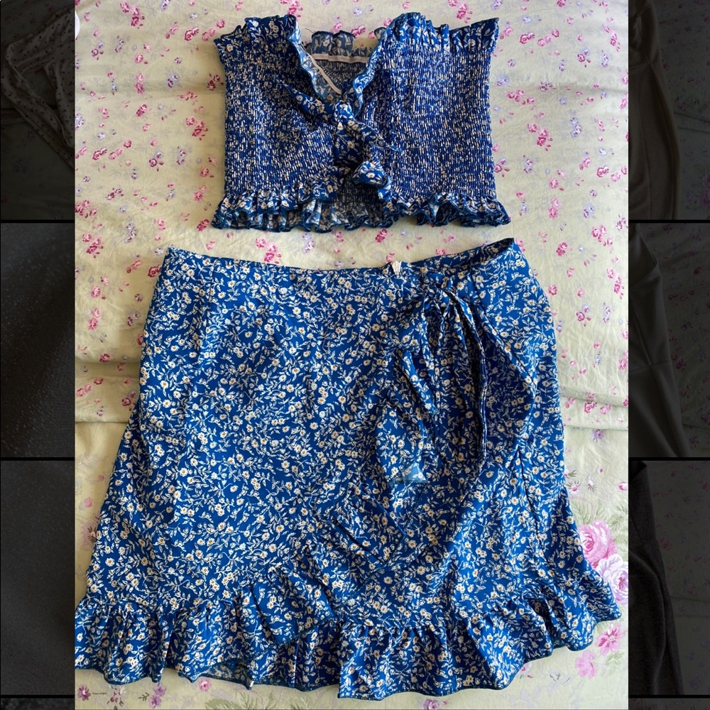 Shein Tube Top and Skirt Set